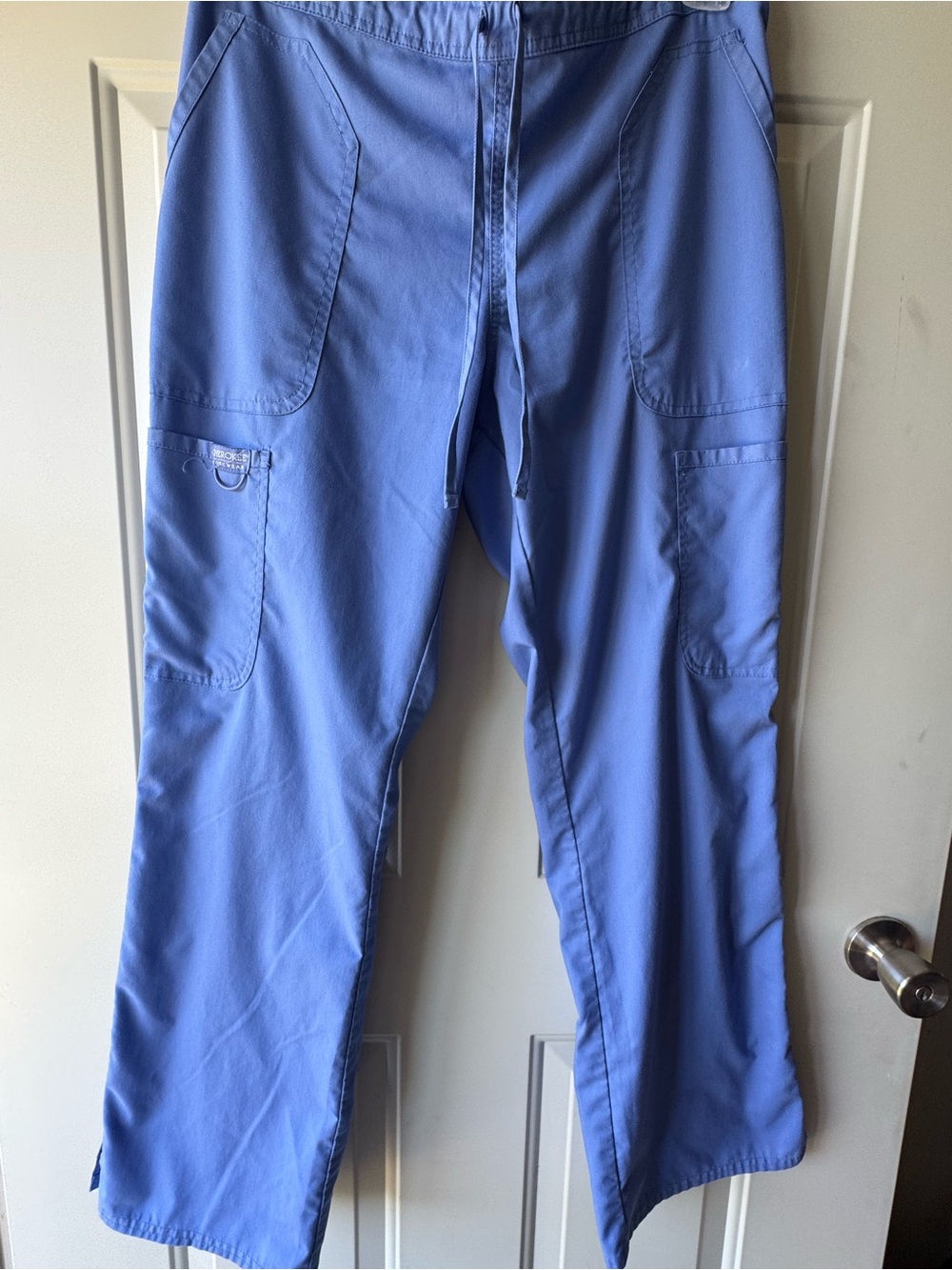 Cherokee Blue Workwear Scrub Pants with D-Ring